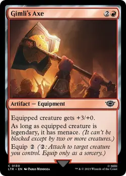 x4 NM (Playset) Gimli's Axe, MTG, Lord of the Rings, Magic the Gathering, 130 - Image 1