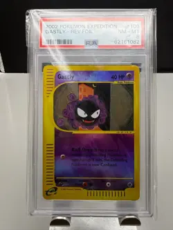 Gastly Pokemon WOTC 2002 Expedition #109 Reverse Holo PSA 8 - Image 1