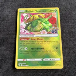 Radiant Venusaur 004/078 - Pokemon GO - (NM/M) - Image 1