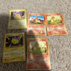 150 Vintage Japanese Pokemon Cards Lot (holos, heros, fossil, mixed) - Image 2
