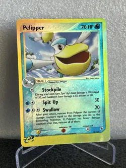 Pelipper Reverse Holo 19/109 EX Ruby Sapphire Pokemon TCG 2003 LP Excellent - Image 1