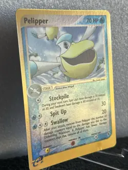Pelipper Reverse Holo 19/109 EX Ruby Sapphire Pokemon TCG 2003 LP Excellent - Image 2