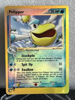 Pelipper Reverse Holo 19/109 EX Ruby Sapphire Pokemon TCG 2003 LP Excellent - Image 3
