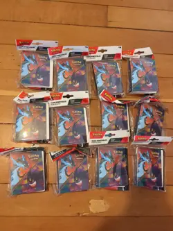 Pokemon TCG Phantasmal Flames Mini Portfolio & Booster Pack Sealed X12 - Image 1