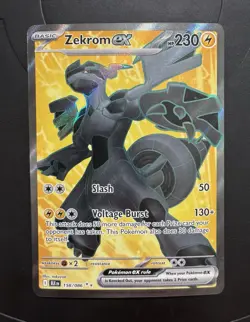 Pokemon TCG Zekrom ex 158/086 SV: Black Bolt Ultra Rare Full Art Holo ENG - Image 1