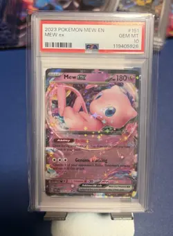 Pokemon TCG Mew ex 151/165 Scarlet & Violet 151 Full Art Ultra Rare PSA 10 - Image 1