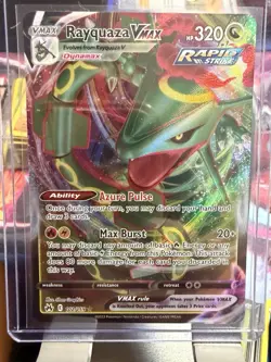 Pokemon TCG Rayquaza VMAX Crown Zenith 102/159 Ultra Rare Holo 320 HP - Image 1