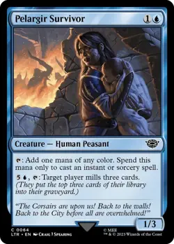 x4 NM (Playset) Pelargir Survivor, MTG, Lord of the Rings, Magic, 64 - Image 1