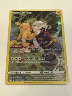 Pokemon Pikachu TCG TG05/TG30 Holo Ultra Rare Trainer Gallery Lost Origin J - Image 1