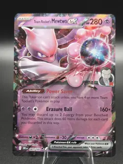 Team Rocket's Mewtwo ex 081/182 Sv10: Destined Rivals Holo - Pokemon TCG - NM - Image 1