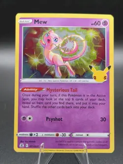 Mew 011/025 Celebrations 25th Holo Pokemon - NM - Image 1