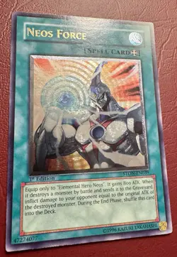 Neos Force STON-EN039 1st Edition Ultimate Rare GX Era Yu-Gi-Oh! LP - Image 3