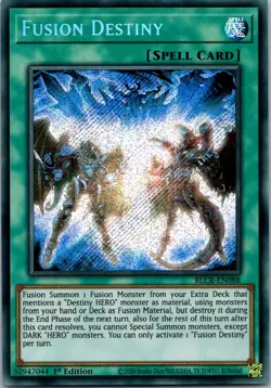 Yugioh Fusion Destiny BLCR-EN088 1st Edition Secret Rare NM - Image 1