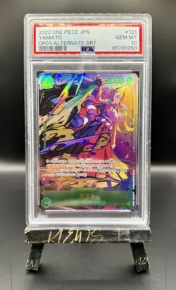 Yamato OP01-121 SEC Parallel Alt Art 2022 Japanese One Piece PSA 10 - Image 1