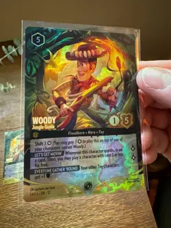 Woody - Jungle Guide 54/P3 Set Champ Promo Enchanted Foil Wilds Unknown Lorcana - Image 1