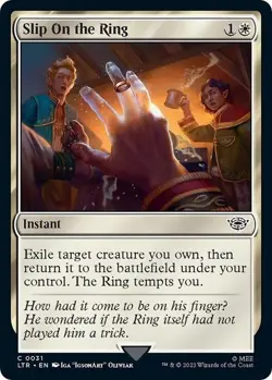 x4 NM (Playset) Slip On the Ring, MTG, Lord of the Rings, Magic, 31 - Image 1