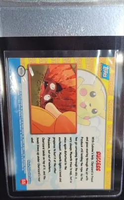 WAG CERTIFIED NM- Pikachu's Vacation Success Foil #55 1998 Topps Pokemon Holo - Image 2