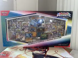 Pokemon TCG Prismatic Evolutions Lucario Ex + Tyranitar Ex Premium Collection - Image 1