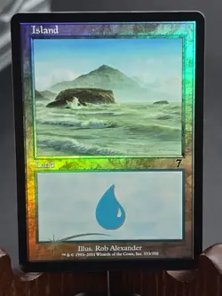 Island (333) 7th Edition MTG Foil Lightly Played - Image 1