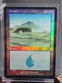 Island (333) 7th Edition MTG Foil Lightly Played - Image 3