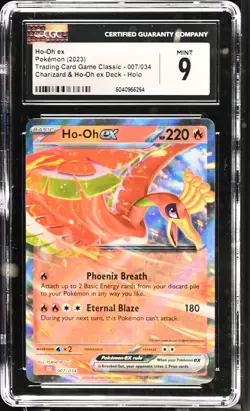 2023 Pokemon TCG Ho-Oh ex Classic 7/34 Charizard Deck Holo CGC 9 Trading Card - Image 1