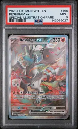 Pokemon TCG - Reshiram EX 166/086 - SIR - White Flare - Graded PSA 9 - Image 1