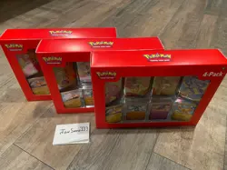NEW SEALED 3x Pokemon TCG Scarlet & Violet 151 Mini Tin 4-Pack Sam’s Club - Image 2