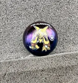 RARE 1st First Edition Holo Holographic Alakazam Pokemon Star Marble - Image 1