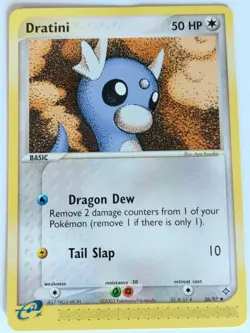 Pokemon TCG EX Dragon Dratini 26/97 Uncommon E-Reader MP - Image 1