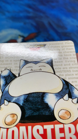 Pokemon Japanese Snorlax Bandai Carddass Vending 1996 Red No. 143 #3091 - Image 2