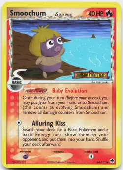 Smoochum 64/101 Common Dragon Frontiers Pokemon Reverse Holo Damaged - Image 1