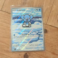 Pokemon TCG Cubchoo 109/086 SV: Black Bolt Illustration Rare Full Art Holo - Image 1