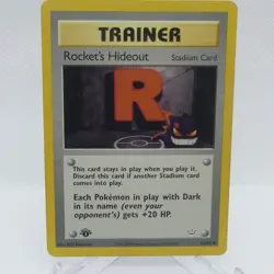 Rocket's Hideout Neo Revelation 1st Edition 63/64 Pokemon TCG - Image 1