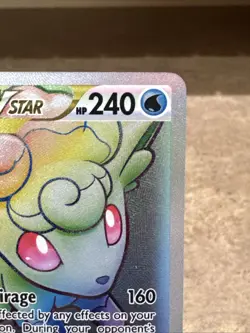 Pokemon TCG Alolan Vuplix VSTAR 197/195 NM Rainbow Secret Rare - Image 3