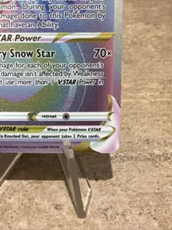 Pokemon TCG Alolan Vuplix VSTAR 197/195 NM Rainbow Secret Rare - Image 4