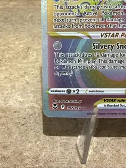 Pokemon TCG Alolan Vuplix VSTAR 197/195 NM Rainbow Secret Rare - Image 5