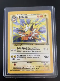 Pokemon TCG Jolteon Jungle 4/64 Holo Unlimited Holo Rare - Image 1
