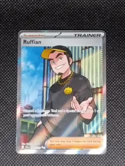 Pokemon TCG Ruffian 181/159 Trainer Ultra Rare Holo Journey Together NM - Image 1