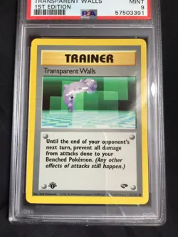 Pokemon: Gym Challenge 1st Edition Common: Transparent Walls 125/132 PSA 9 - Image 2