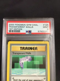 Pokemon: Gym Challenge 1st Edition Common: Transparent Walls 125/132 PSA 9 - Image 3