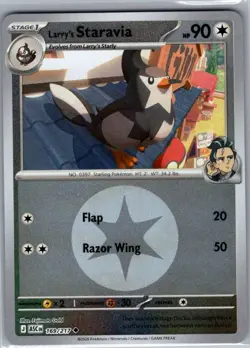 Larry's Staravia (Energy Symbol Pattern) 169/217 Ascended Heroes - Pokemon - NM - Image 1
