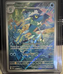 Chaos rising Frogadier Full Art Holo CRI 089/086 Stage 1 Water 100 HP - Image 1
