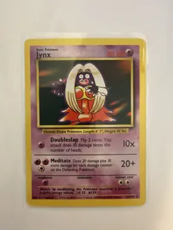 Pokemon TCG Jynx Base Set 31/102 Regular Unlimited Uncommon NM BANNED ARTWORK - Image 1
