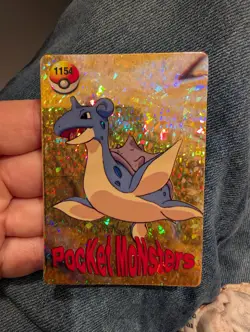 POKEMON POCKET MONSTERS VENDING PRISM STICKER 1154 LAPRAS CHARIZARD REV. - Image 1