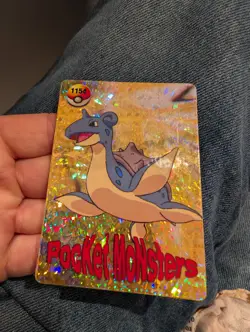 POKEMON POCKET MONSTERS VENDING PRISM STICKER 1154 LAPRAS CHARIZARD REV. - Image 2