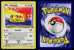 PERSIAN 42/64 UNCOMMON JUNGLE POKEMON UNLIMITED LP - Image 3