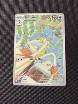 Pokemon Simipour Illustration Rare Full Art Holo Sv: Black Bolt 102/086 - NM - Image 1