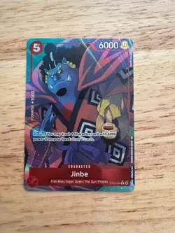 Bandai One Piece Card Game Jinbe ST30-006 alt art - Image 1