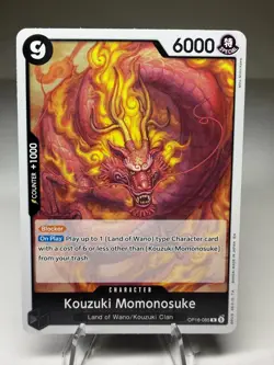 Kouzuki Momonosuke OP16-085 Rare Foil One Piece The Time of Battle - Image 1