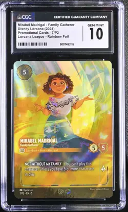 Lorcana Mirabel Madrigal Family Gatherer | Championship Prize Promo | CGC 10 - Image 1